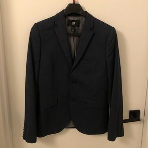 H&M Skinny Fit Navy Blazer
